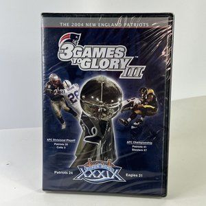 3 GAMES TO GLORY III (2004; Tom Brady/New England Patriots/Super Bowl 39) [DVD]